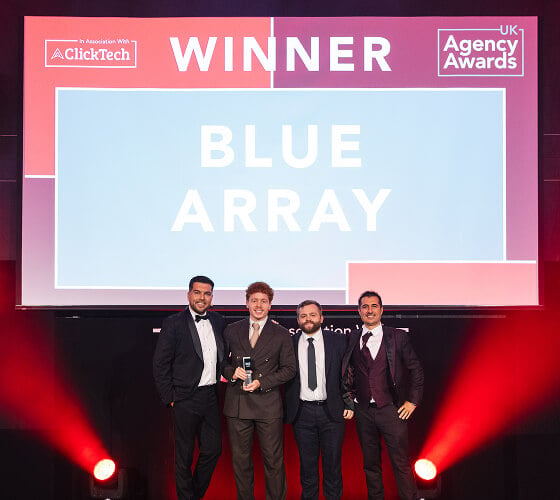 Blue Array win Agency Award winners