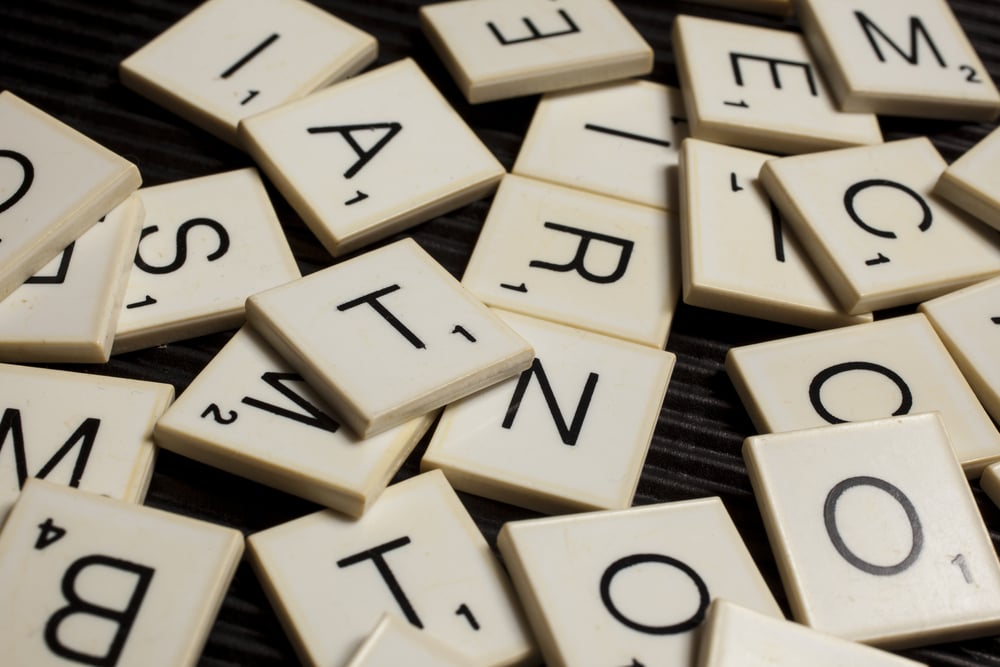 Random scrabble letters