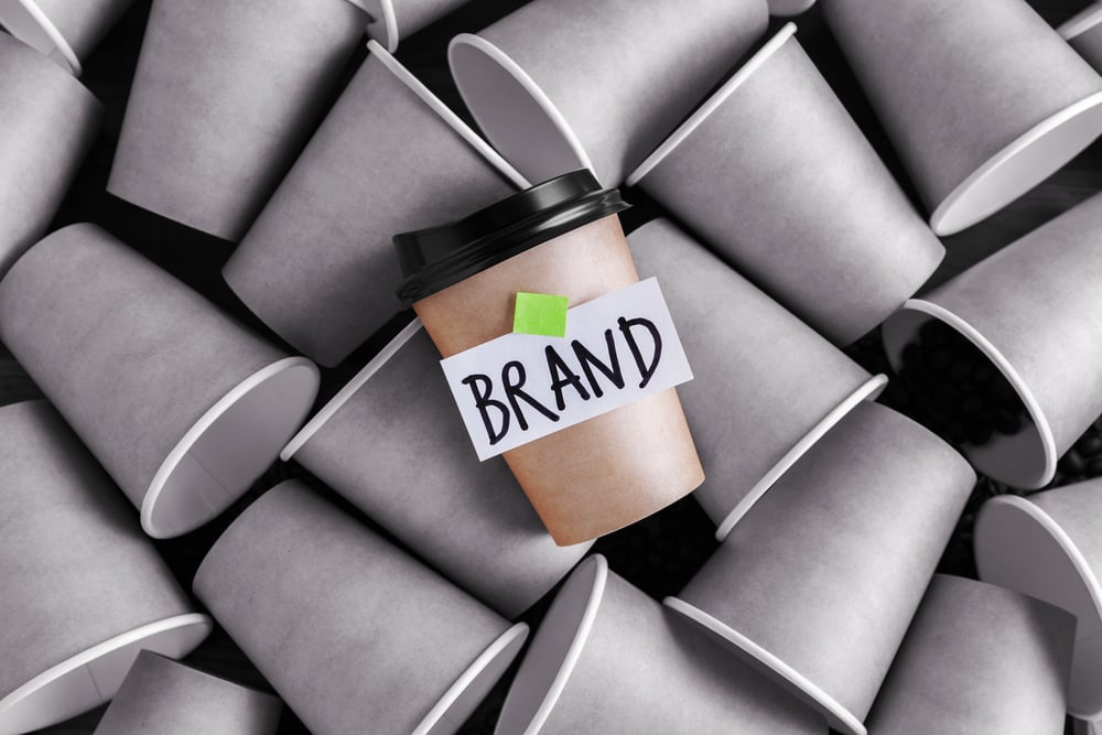 Brand Written on Coffee Mug