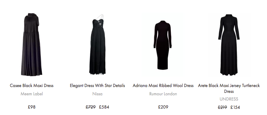 Women’s Black Maxi Dresses By Independent Designers