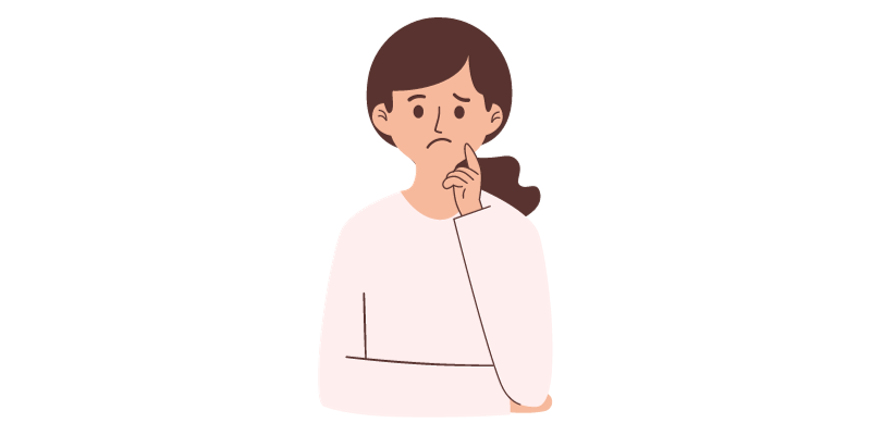 A graphic of a person with their hand on their chin.